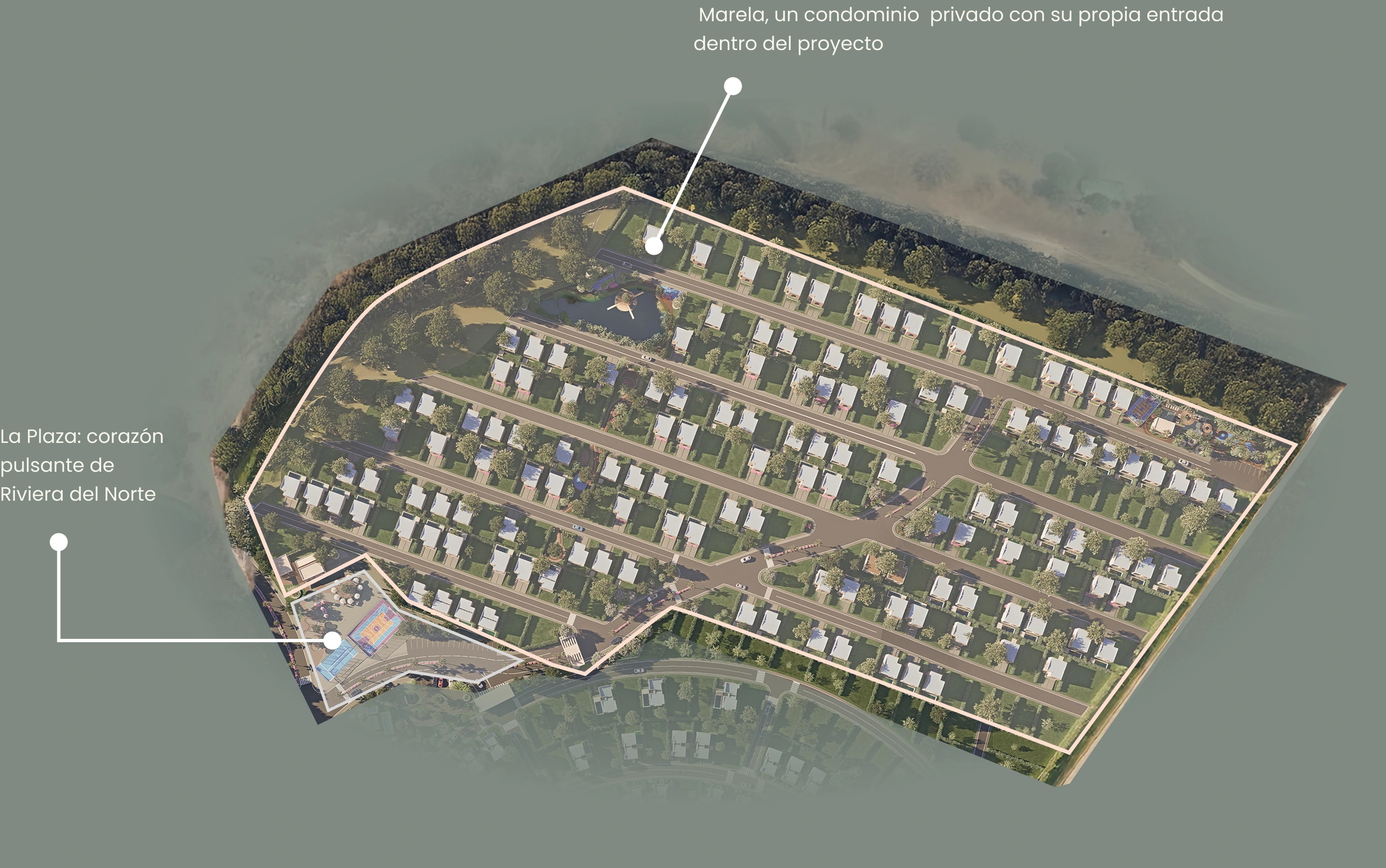 Mapa del condominio Marela